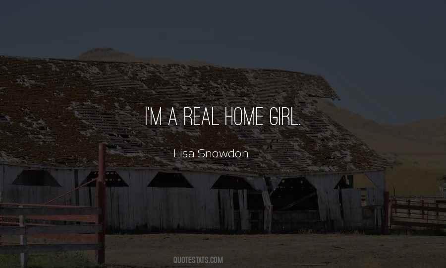 Lisa Snowdon Quotes #468814