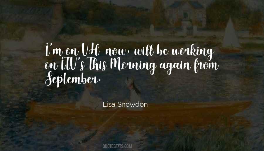 Lisa Snowdon Quotes #657800
