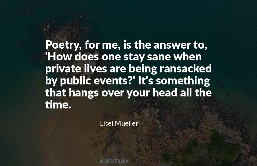 Lisel Mueller Quotes #358992