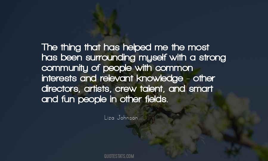 Liza Johnson Quotes #236573