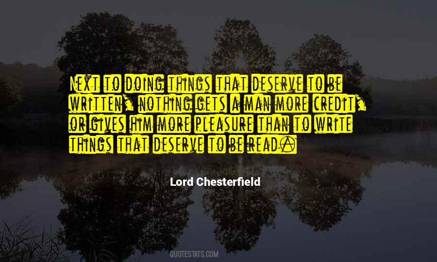 Lord Chesterfield Quotes #1294187