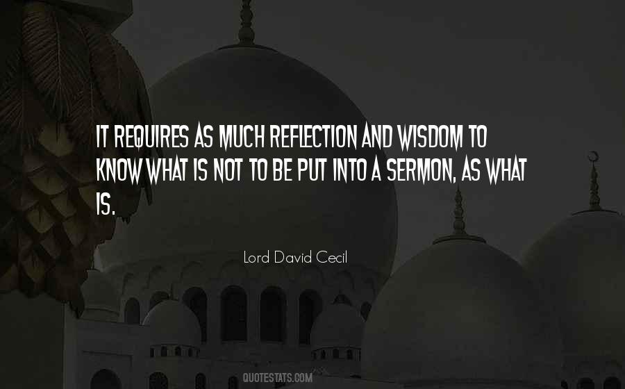 Lord David Cecil Quotes #168327