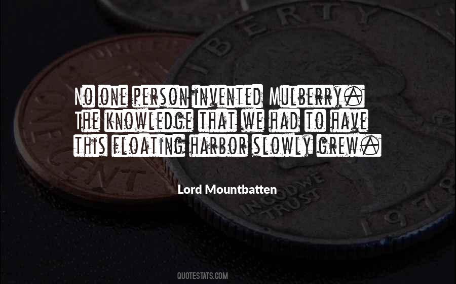 Lord Mountbatten Quotes #268378