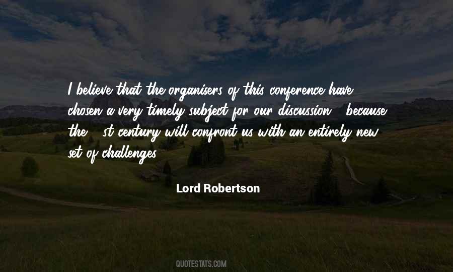 Lord Robertson Quotes #1366471