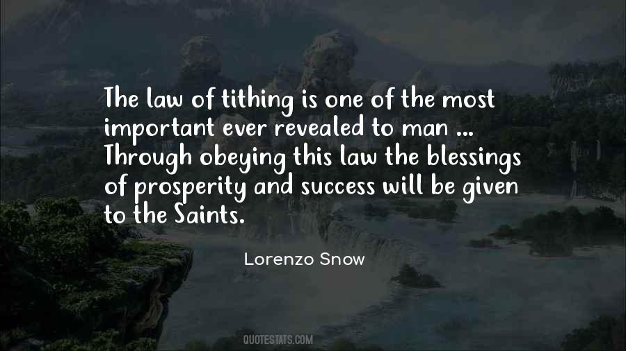Lorenzo Snow Quotes #278887