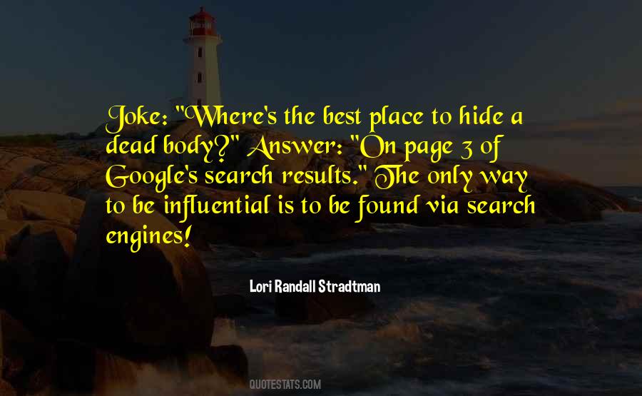 Lori Randall Stradtman Quotes #319122