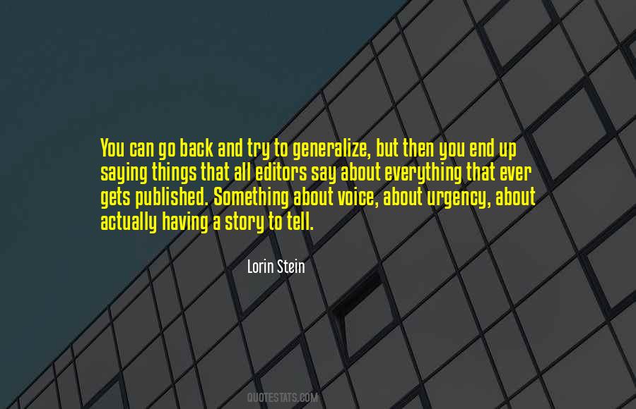 Lorin Stein Quotes #249736
