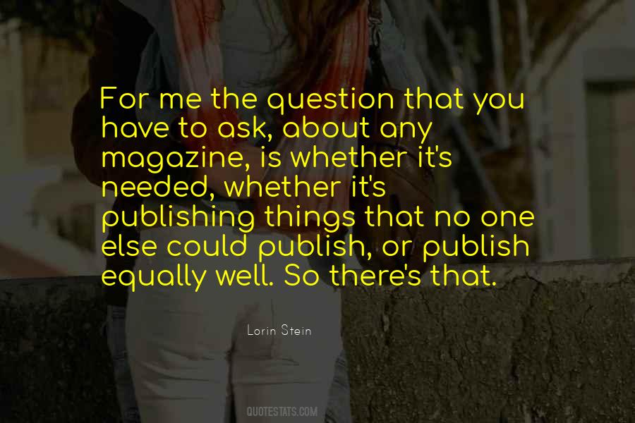 Lorin Stein Quotes #922948