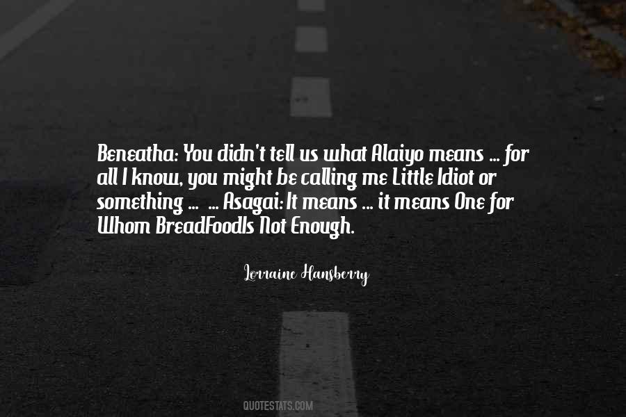 Lorraine Hansberry Quotes #282401