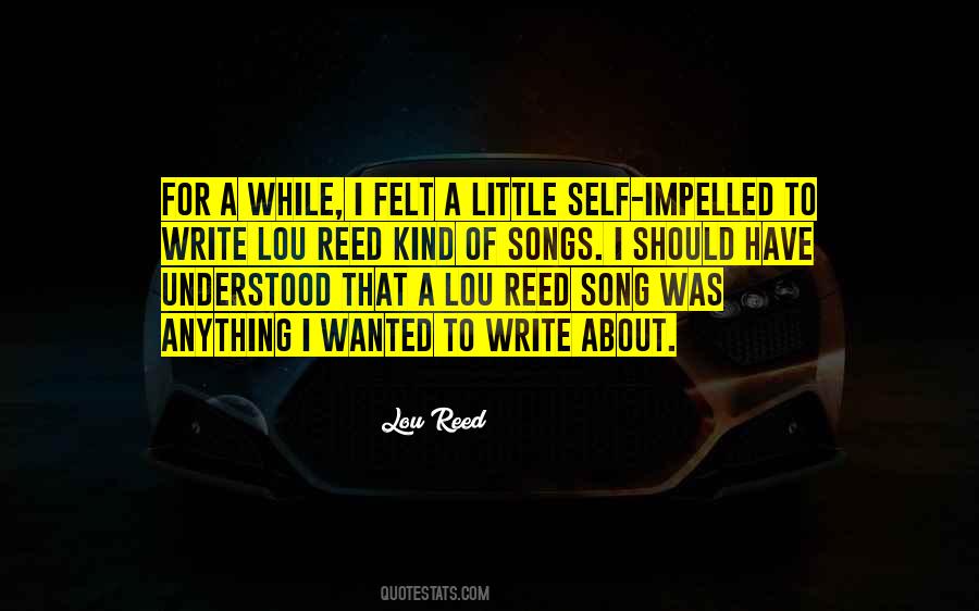 Lou Reed Quotes #1797537