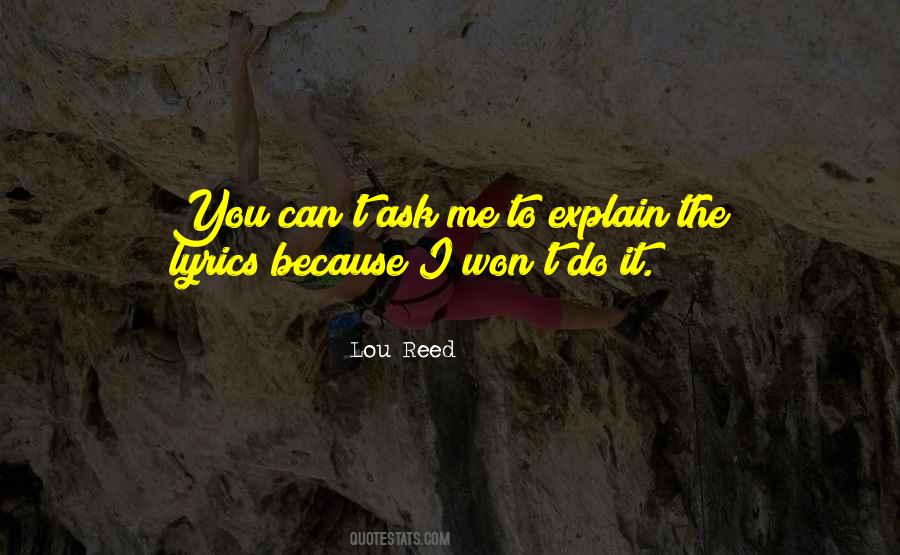 Lou Reed Quotes #390073