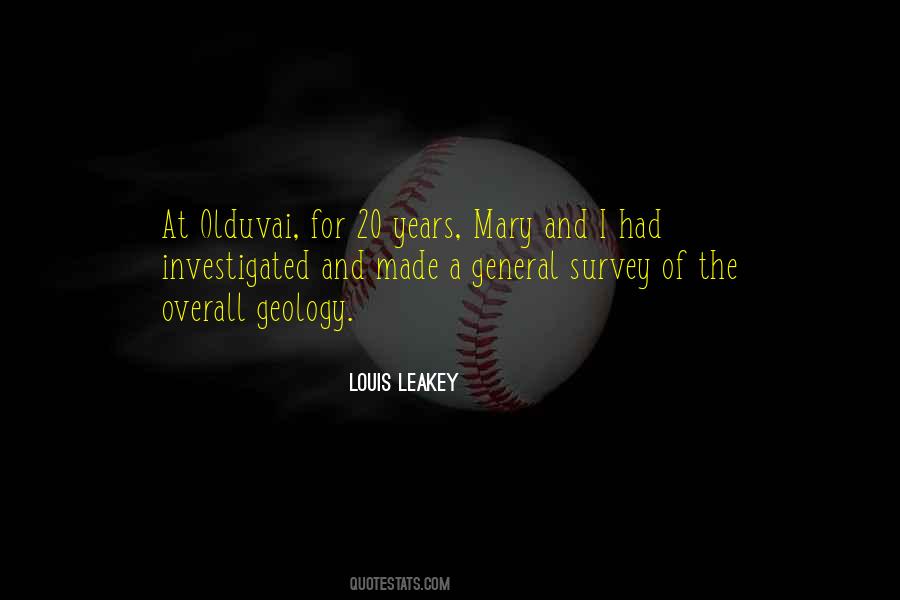 Louis Leakey Quotes #741905