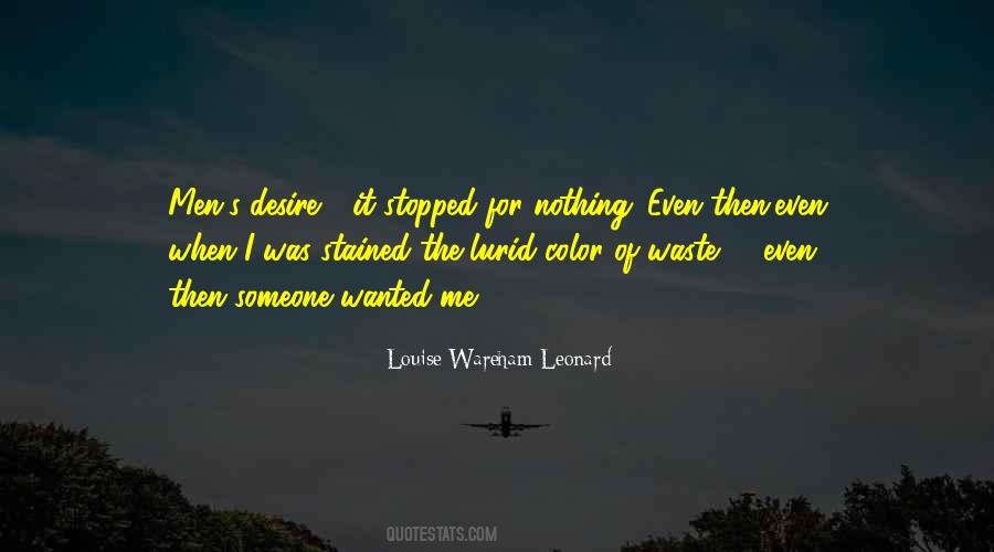 Louise Wareham Leonard Quotes #1755715