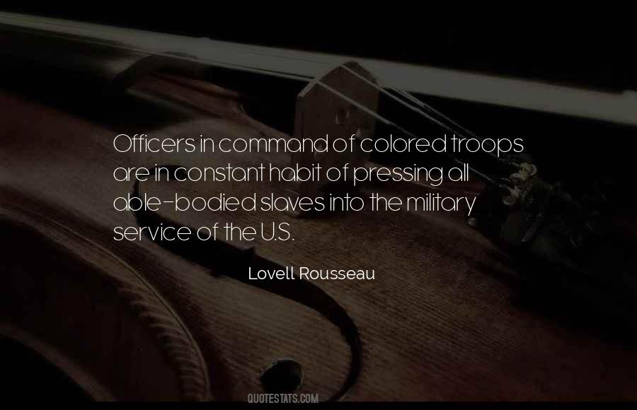 Lovell Rousseau Quotes #98736