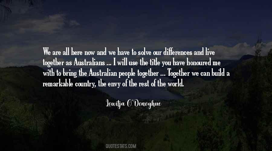 Lowitja O'Donoghue Quotes #178033