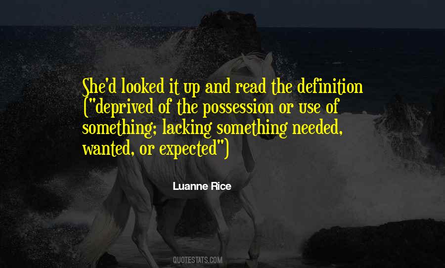 Luanne Rice Quotes #1212209