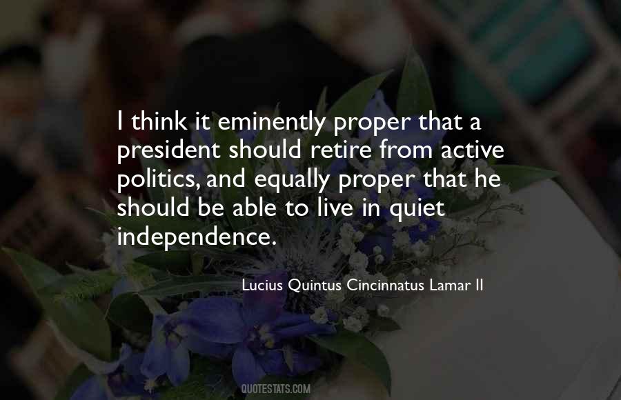 Lucius Quintus Cincinnatus Lamar II Quotes #981300