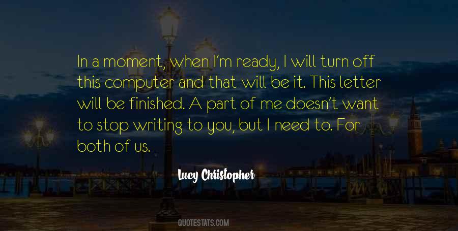 Lucy Christopher Quotes #303516