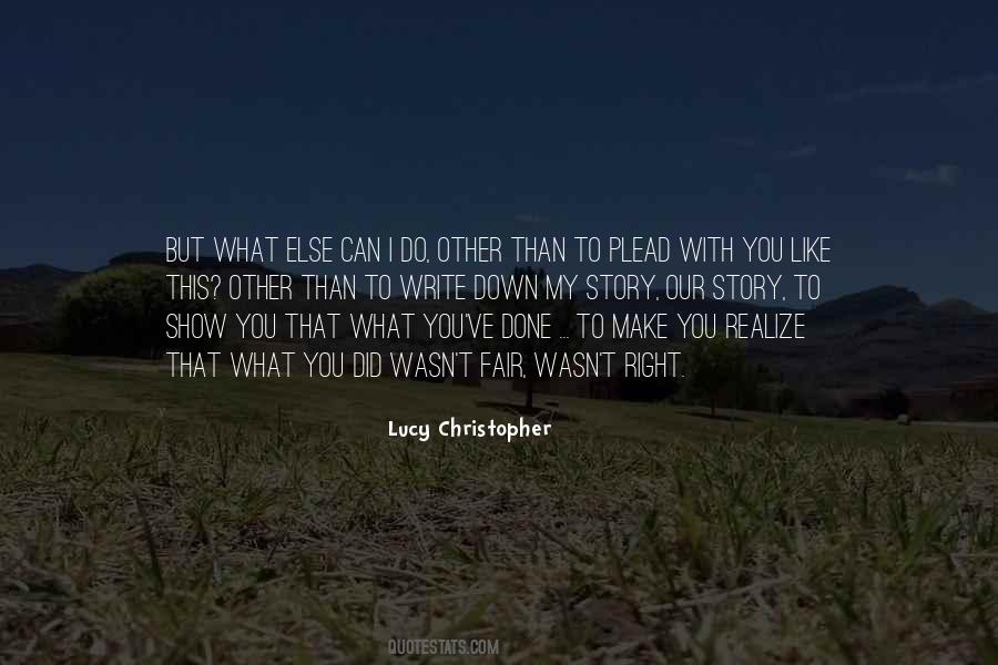 Lucy Christopher Quotes #514467