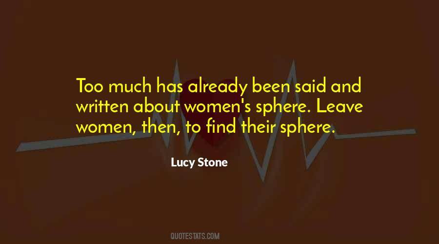 Lucy Stone Quotes #1036250