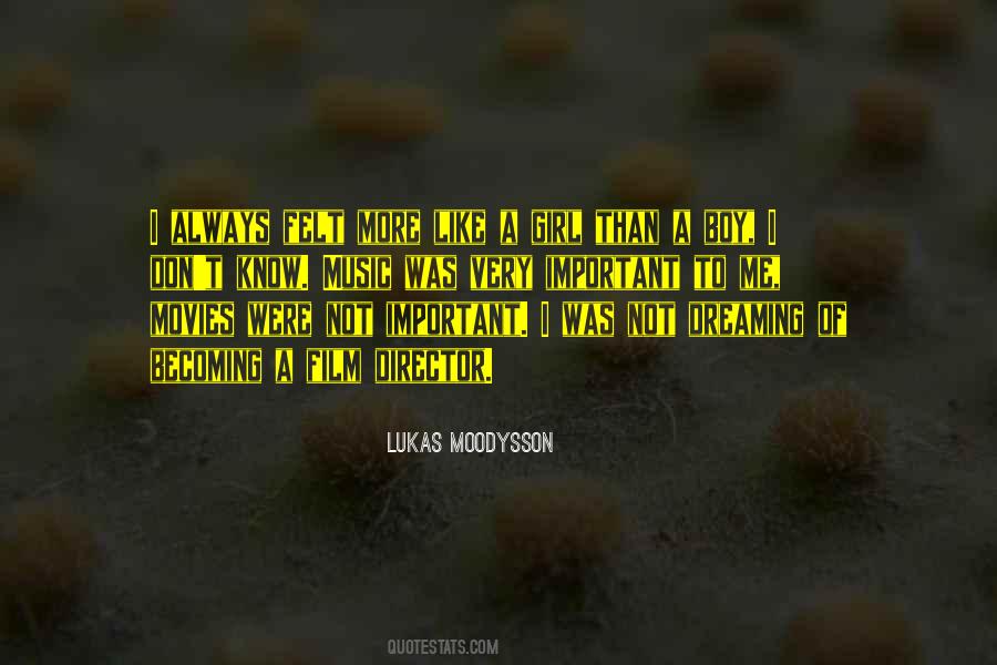 Lukas Moodysson Quotes #1606140