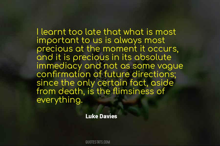 Luke Davies Quotes #1506006