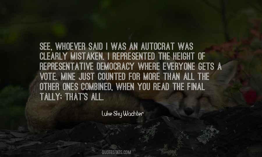 Luke Sky Wachter Quotes #198799 Luke Sky Wachter Quotes #198799