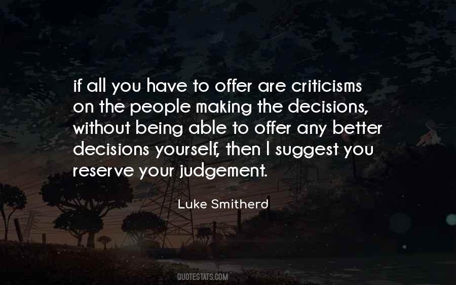 Luke Smitherd Quotes #1315368
