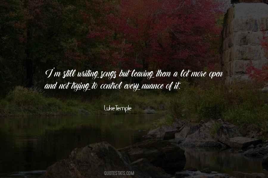 Luke Temple Quotes #1034958