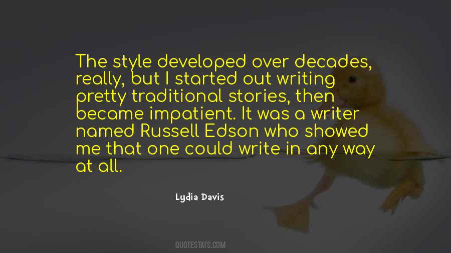 Lydia Davis Quotes #1387732