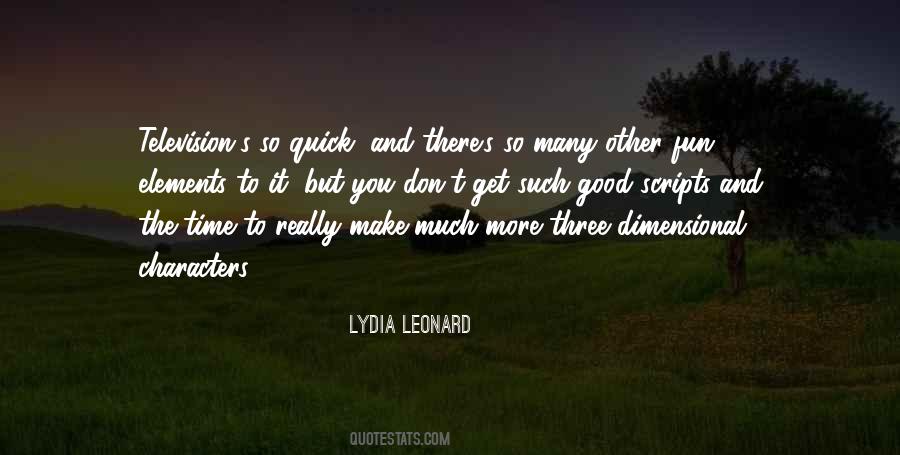 Lydia Leonard Quotes #284034