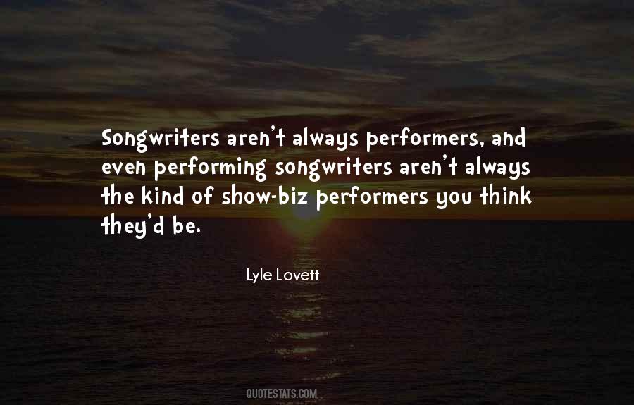 Lyle Lovett Quotes #1323690
