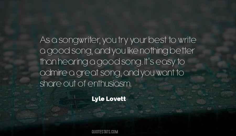 Lyle Lovett Quotes #38700