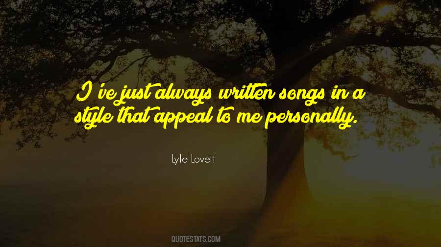 Lyle Lovett Quotes #949973