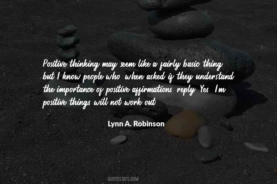 Lynn A. Robinson Quotes #125320