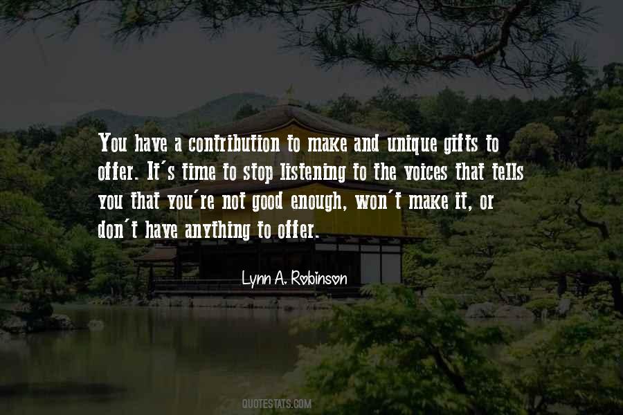 Lynn A. Robinson Quotes #216376