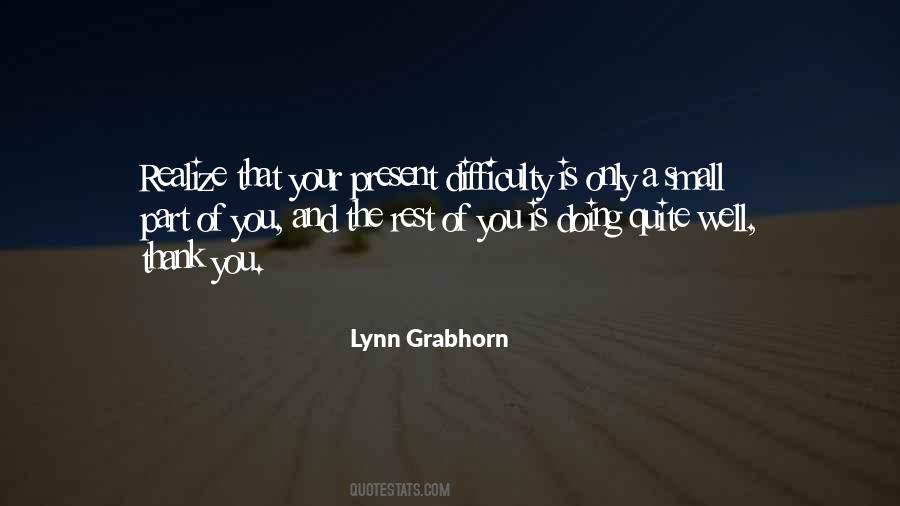 Lynn Grabhorn Quotes #1040468