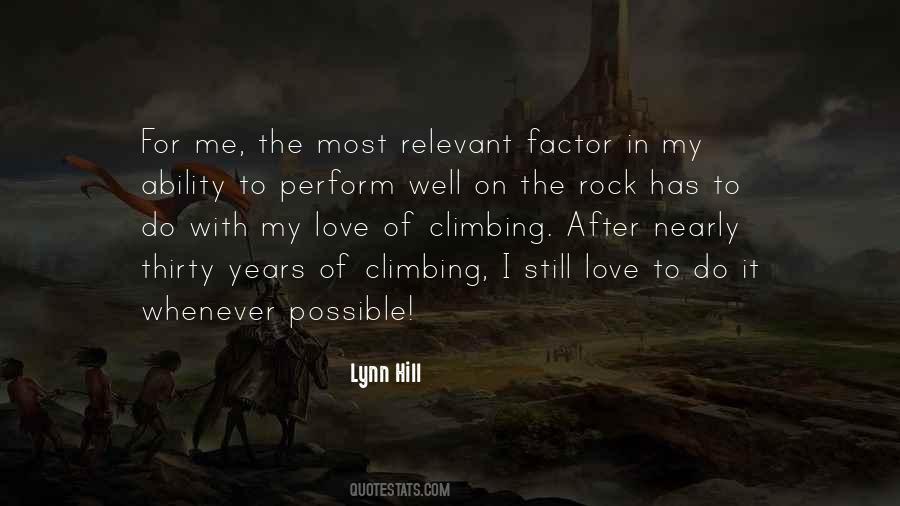 Lynn Hill Quotes #1246071