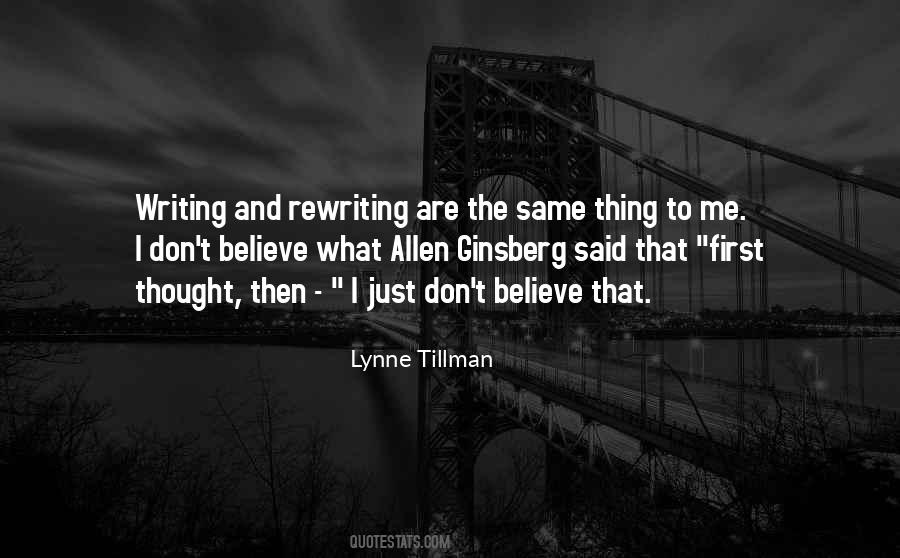 Lynne Tillman Quotes #842622