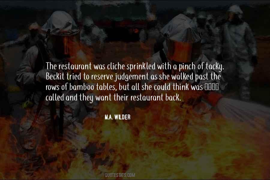 M.A. Wilder Quotes #735722