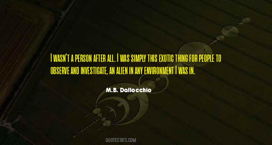 M.B. Dallocchio Quotes #879708