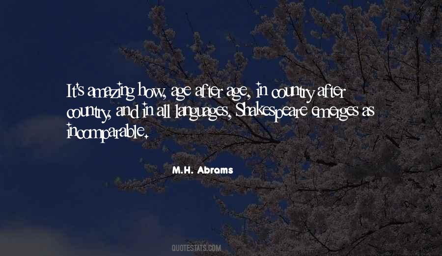 M.H. Abrams Quotes #1500405