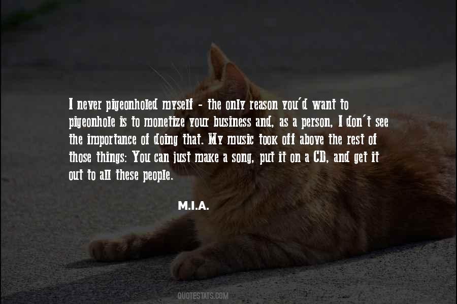 M.I.A. Quotes #1047009