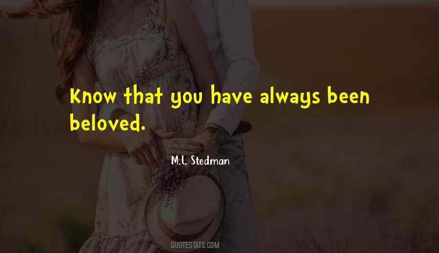 M.L. Stedman Quotes #1118437