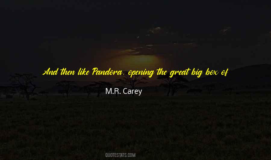 M.R. Carey Quotes #1241418