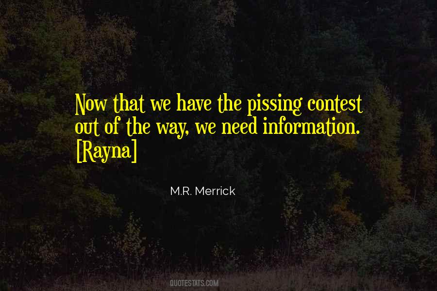 M.R. Merrick Quotes #660872
