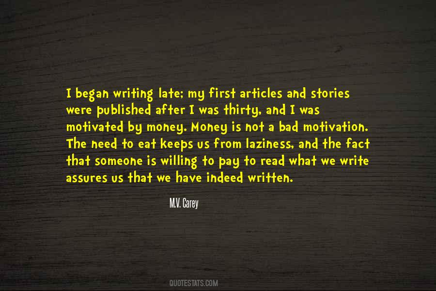 M.V. Carey Quotes #1369383