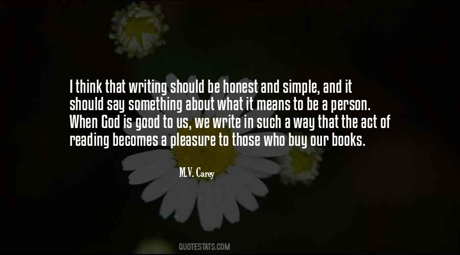 M.V. Carey Quotes #306058