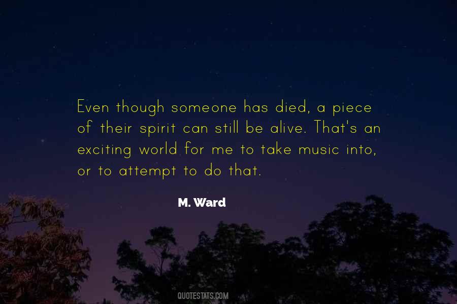 M. Ward Quotes #1544326