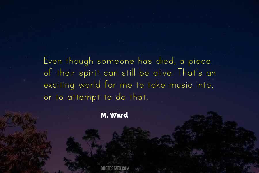 M. Ward Quotes #1544326